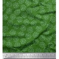 thumbnail image 1 of Soimoi Green Cotton Voile Fabric Dot Abstract Print Fabric by the Yard 42 Inch Wide, 1 of 3