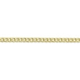 thumbnail image 3 of Auriga Fine Jewelry 10K Yellow Gold 3.35 mm Semi-Solid Curb Link Chain Necklace for Women 16", 3 of 6