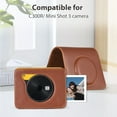thumbnail image 4 of Portable Instant Camera Bag Camera Case Retro Style PU Leather Carrying Case Replacement for  C300R/ Mini Shot 3 with Adjustable Shoulder Strap, 4 of 7