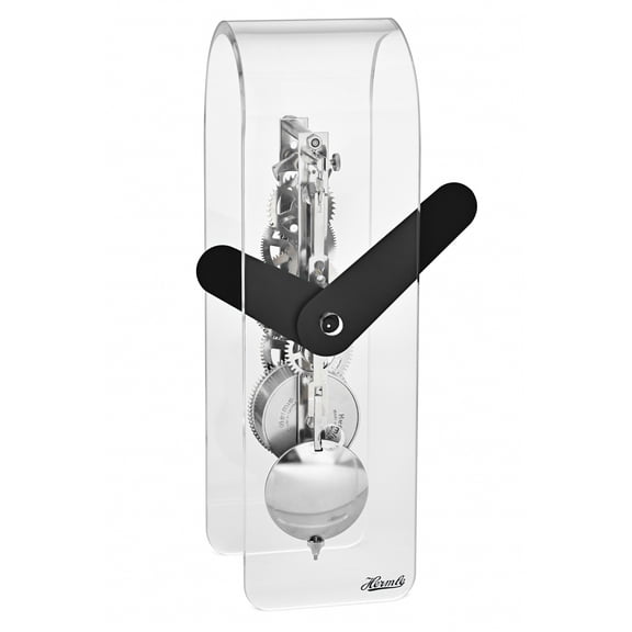 Modern Acrylic Table Clock with Quartz Movement by Hermle