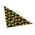 thumbnail image 3 of Honeii Daisies Flowers print Pet Bandana，a stylish triangle accessory perfect for small to large dogs, puppies, and even cats, 3 of 5