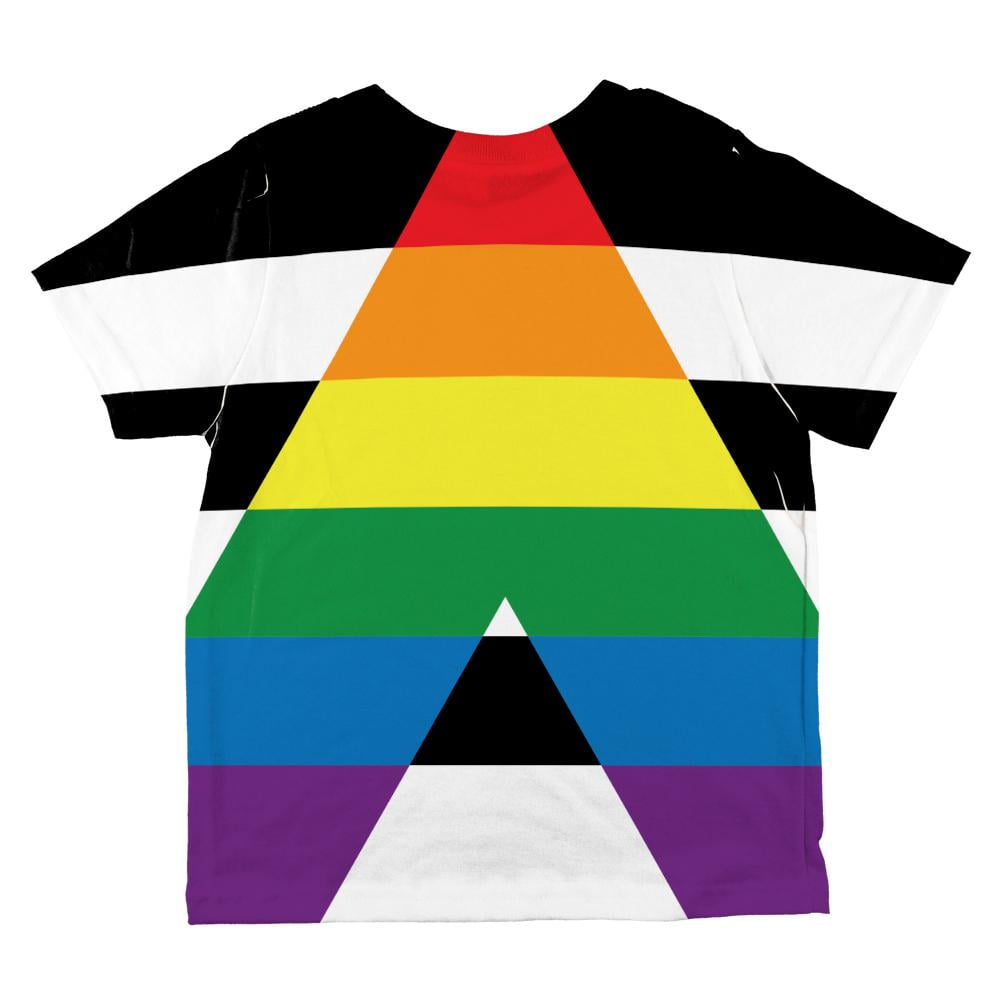 LGBT Straight Ally Pride Flag All Over Toddler Shirt Multi 2T - Walmart.com