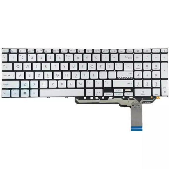 Laptop Keyboard For ASUS Vivobook 17 F1704Z F1704ZA F1704VA Without Frame Silver United States US With Backlit