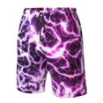 thumbnail image 4 of Fuzoiu Blue Lightning Print Men's Beach Shorts,Men's Swim Trunks,Quick Dry Board Shorts with Pockets,Men's Bathing Suits for Surfing, Running, and Casual Wear-3X-Large, 4 of 6