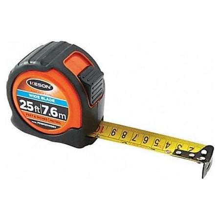 UPC: 0052837028436 | Keson Tape Measure SAE/Metric Blade 25 ft. L PG18M25WIDEV
