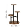 thumbnail image 3 of chaungfeng 3 Tier Plant Stand Indoor, Metal Wood Plant Stands for Indoor Plants Multiple, Corner Tiered Flower Plants Shelf Stand for Living Room Bedroom, 3 of 6
