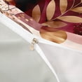 thumbnail image 3 of Castle Fairy Watercolor Leaf Queen Duvet Cover Set for Girls, Abstract Print Bedding for Bedroom, Pink Gold,Grey Reversible,3-Piece,No Comforter, 3 of 5