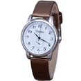 thumbnail image 2 of Resicozy Quartz Watches for Women Classic Round Simple Clear Arabic Numeral Easy to Dial Quartz Watches with Leather Strap D, 2 of 4