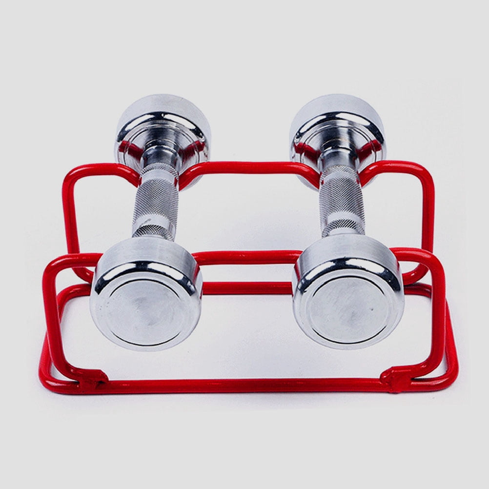 FRCOLOR  Weight Stand for Dumbbells Dumbell Storage Rack Fitness Red
