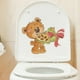 thumbnail image 1 of Decoración de pared Vevor etiqueta engomada asiento inodoro chocolate oso, 1 of 5