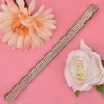 thumbnail image 1 of 5 Rows 1m Rhinestone Trim Ribbon Hot Fix Crystal Chain Trim Garment Accessories Decoration(Champagne ), 1 of 3