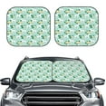 thumbnail image 2 of Xecao Horse And Flower for Foldable Car Sun Shades (2-Pack) offer sun protection with an easy-fold design for convenient windshield shading., 2 of 7