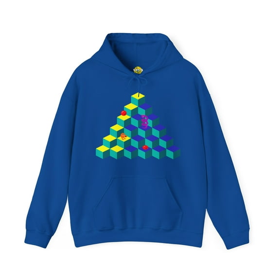 Retro 80s Video Game Sweatshirt, QBert Game, Retro Gaming Console Hoodie
