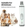 thumbnail image 4 of PcEoTllar Dog Nail Grinder, 2 Speed Rechargeable LED Dog Nail Trimmer, Clipper for Dogs and Cats, White, 4 of 11
