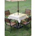 thumbnail image 4 of Outdoor Tablecloths with Umbrella Hole & Zipper, Sage Green Polka Dots 54x54 Inch Square Tablecloths, Vintage Abstract Art Watercolor Waterproof Table Cloth, Patio/Pool/Picnic Table Covers, 4 of 8