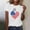 A496 White, variant on Xdegoge 4th of July Tops for Women Patriotic USA Shirt Heart Fireworks Graphic Tee Crewneck Short Sleeve Casual Loose Fit Soft Breathable Summer Independence Day Stars and Stripes American Flag