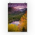 thumbnail image 3 of Evergreen, Colorado, Rocky Mountain National Park, Purple Sunset and Lake, Photography (12x18 Wall Art Poster, Room Decor), 3 of 3