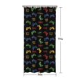 thumbnail image 5 of Colorful Games Text Black Pattern Shower Curtain 36"x72" ,Bathroom Decorative Shower Curtains Set with 12 Hooks,Modern Waterproof Washable Shower Curtain, 5 of 6