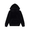 thumbnail image 3 of Elvqul Girls Oversize Sweatshirts Pullovers Hooded Tops with Pocket Black Loose Long Sleeve Fall 10-12 Sweatshirts for Girls, 3 of 9