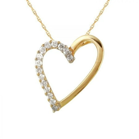 Foreli 0.11CTW Diamond 14K Yellow Gold Necklace