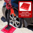 thumbnail image 3 of YIYITOOLS Base de Cric et Mainteneur Compatible, 2 Pcs, Base Tout-Terrain, Rouge & Noir, Soulagement de l'Évier de Levage de Cric, Protecteur de Barre de Poignée d'Accessoires (YN-1-001), 3 of 7