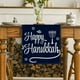 thumbnail image 4 of Camino de mesa de Hanukkah con diseño de estrella de David para comidas festivas, mantel de cocina, festival, menorá, celebración con velas, 4 of 7
