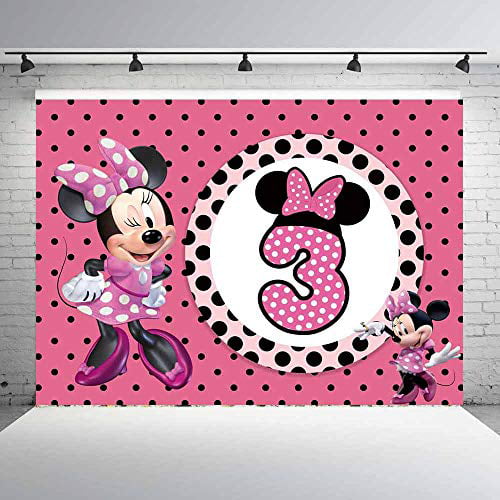 BAKAA Cartoon Dog Birthday Backdrop for Girl Party Supplies Banner Cute Poster Birthday Party Decoration Supplies 7x5Ft 