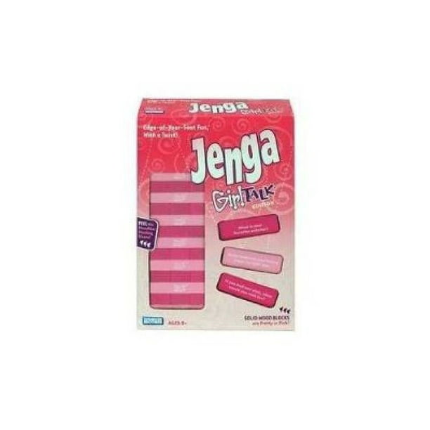 Jenga Pink Girl Talk Edition