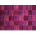 thumbnail image 1 of Ahgly Company Indoor Rectangle Checkered Pink Modern Area Rugs, 3' x 5', 1 of 4