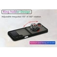 thumbnail image 6 of is specially designed for Samsung Galaxy Z Flip3(5G) Anti-fall,anti-fingerprint, built-in 360° rotating ring bracket solid and durable magnetic car phone case, suitable for 6.7inches Male-Black, 6 of 12