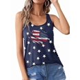 thumbnail image 3 of American Flag Tank Top Women 4th of July Tanks Tops for Womens USA Flag Patriotic Shirts Vest, 3 of 5