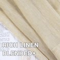 thumbnail image 5 of H.VERSAILTEX Elegant Natural Linen Sheer Curtain Panels, Energy Saving Privacy Protection Nickel Grommet Window Panels / Drapes for Bedroom / Living Room, 2 Panels, 52x108-Inch, Butter, 5 of 6