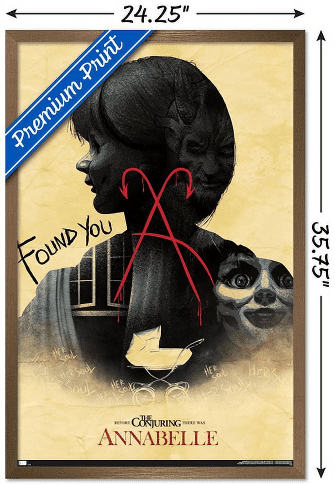 Annabelle - Found You Wall Poster, 22.375" x 34", Framed