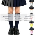 thumbnail image 5 of StSilkitty Girl's Knee High Socks Ruffle Solid Color Breathable Dress Socks Lightweight Soft School Uniform Socks, 5 of 5