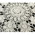 thumbnail image 2 of Cotton Handmade Crochet Lace Tablecloth Doilies Placemats Table Overlay Home Decor, White(Piano Cover Cloth), 2 of 9