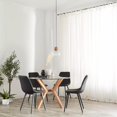 thumbnail image 3 of Bouclair Black Faux Leather and Metal Dining Chair, 3 of 10