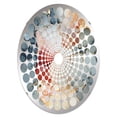thumbnail image 2 of Designart "Marbled Nature in an Urban Setting" Marble Radial Dot Round Wall Mirror - Oval Printed Decorative Mirror - Multiple Color Options, 2 of 5