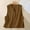 Khaki, variant on ECZHAW Womens Linen Vest Tops Casual Button Down Sleeveless Blazer Spring Jackets