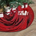 thumbnail image 3 of FMSHPON Red Rose Xmas Christmas Tree Skirt Stand Mat for Holiday Party Decoration Indoor Outdoor 36 inches, 3 of 3