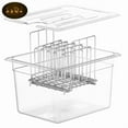 thumbnail image 3 of Multi-Functional Sous Vide Cooking Container with Perforated Design - Durable, Compact & Easy to Clean Slow Cooker Bath Tub for Low-Temperature Food Prep, Includes Foldable Rack, Ideal for Daily &, 3 of 6