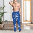 thumbnail image 2 of Yiaed Compass Print Men's Lounge Pants, Loose PJ Bottoms, Long Pajama Pants for Men-Small, 2 of 6
