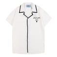 thumbnail image 1 of Q35 # Nuevo Verano Prada Hombres Gráfico Impresión Digital Camisa De Manga Corta Moda Tops Playa Camisetapangjing, 1 of 4
