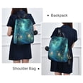 thumbnail image 4 of FORMRS Women's Travel Backpack Purse Anti-Theft Hidden Pockets Casual Shoulder Bag, Magical Forest Glowing Lights, 4 of 7