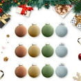 thumbnail image 3 of YgkuHd Christmas Decorations Christmas Balls Flocked Christmas Tree Ball Ornaments Plastic Balls Xmas Decorative Hanging Ornaments Christmas Tree Decoration, Clearance, 3 of 3