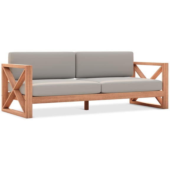 Meridian Furniture Anguilla Grey Water Resisting Outdoor Sofa