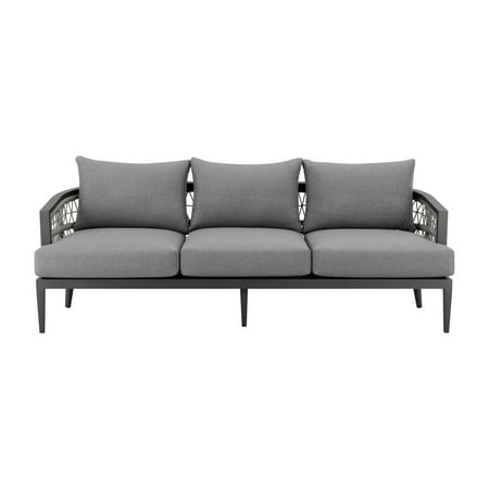 Zella Outdoor Patio Sofa in Aluminum