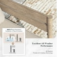 thumbnail image 2 of Sophia & William 5 Seat Patio Outdoor Furniture Set Wooden-like Streamlined Conversation Set with Swivel Chairs & Combined Coffee Table, Beige, 2 of 9