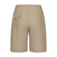 thumbnail image 5 of Tauxra Shorts for Men with Pockets, Elastic Waist Drawstring, Lightweight Breathable Athletic, Solid Color Casual Summer Beach, 5 of 6