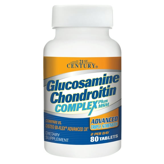 21st Century Glucosamine Chondroitin Complex Plus MSM, 80 Ct