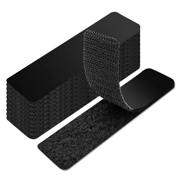 Self-Adhesive, High-Tack Solution Black Extra Strong Double-Sided Velcro Tape